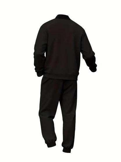 Men's Tracksuit | Zipped Jacket and Trousers | Casual Two Piece Sportswear Set | Steven & Levon