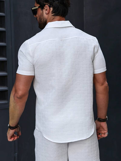 Men’s Classic Casual Shirt | Men | Relaxed Fit Button-Up | Versatile Everyday Smart Casual Style | Steven & Levon