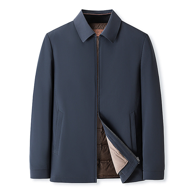 Men's Classic Down Jacket | Men | Insulated Lightweight Outerwear | Winter Warm Zip-Up Coat | Steven & Levon