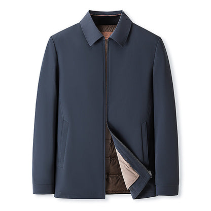 Men's Classic Down Jacket | Men | Insulated Lightweight Outerwear | Winter Warm Zip-Up Coat | Steven & Levon