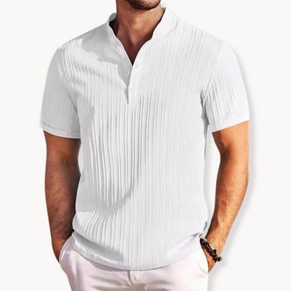 Men's Classic Henley Shirt | Men | Long Sleeve Button Neck Top | Casual Fit | Steven & Levon