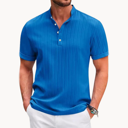 Men's Classic Henley Shirt | Men | Long Sleeve Button Neck Top | Casual Fit | Steven & Levon