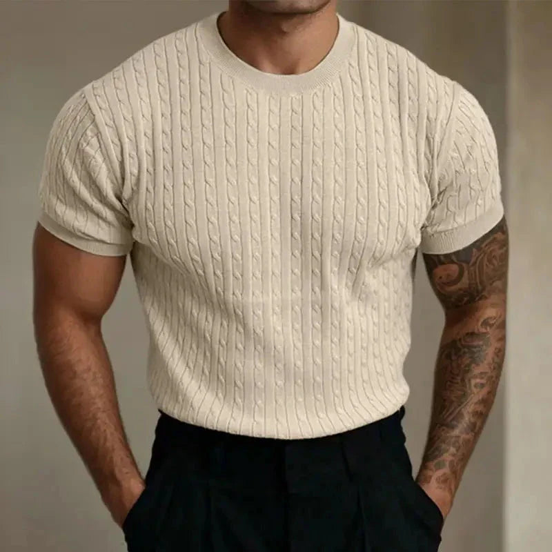 Men’s Classic Knitted Shirt | Casual Knit Button-Up | Men | Soft Breathable Fabric | Comfortable Everyday Wear | Steven & Levon