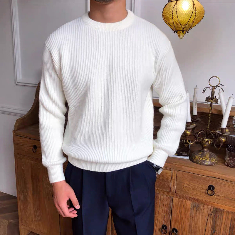 Men’s Ribbed Knit Sweater | Soft Knit Jumper | Textured Design | Everyday Comfort | Steven & Levon