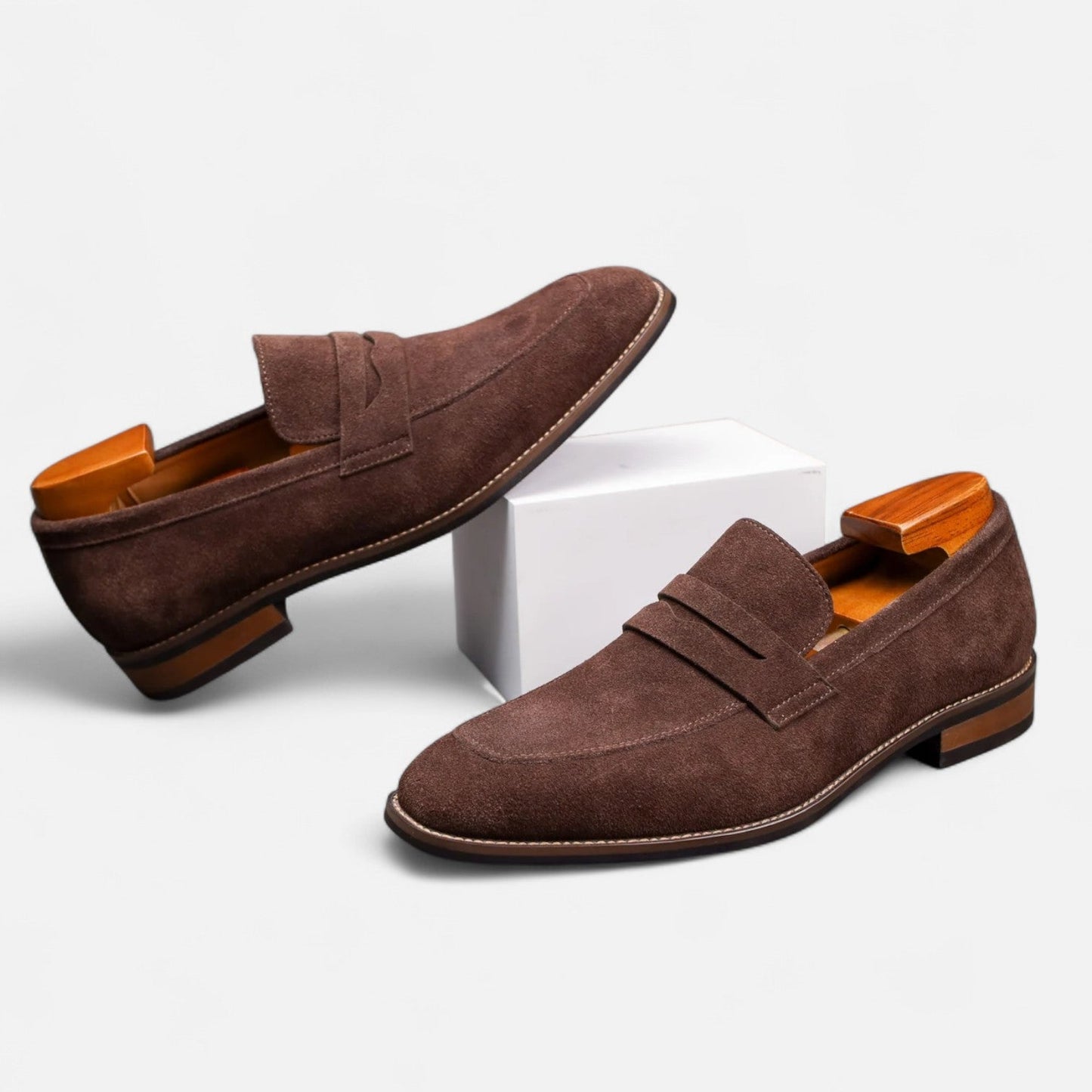 Mens Comfort Penny Loafers | Classic Slip-On Shoes | Steven & Levon
