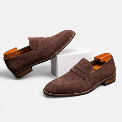 Mens Comfort Penny Loafers | Classic Slip-On Shoes | Steven & Levon