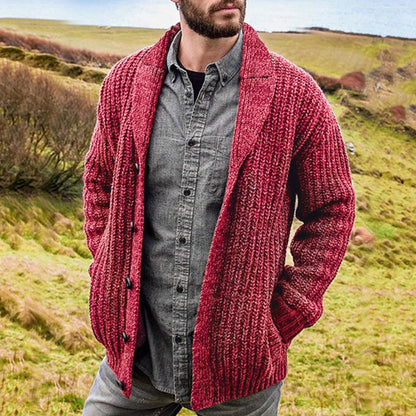 Men’s Comfortable Cardigan | Men | Knit Fabric | Button Closure & Pockets | Steven & Levon