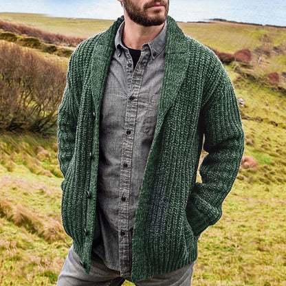 Men’s Comfortable Cardigan | Men | Knit Fabric | Button Closure & Pockets | Steven & Levon