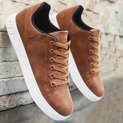 Mens Comfortable Lace-Up Shoes | Lightweight Casual Sneakers | Steven & Levon