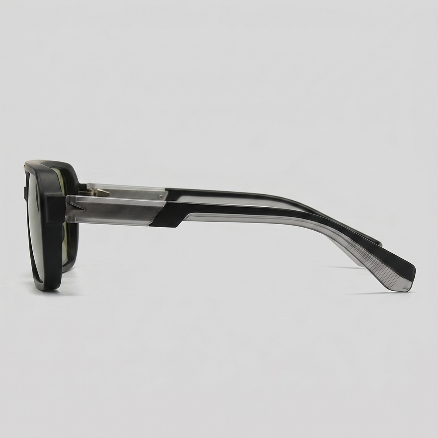 Men's Double-Bridge Aviator Sunglasses | PC Lens | Black Gold Frame | Steven & Levon