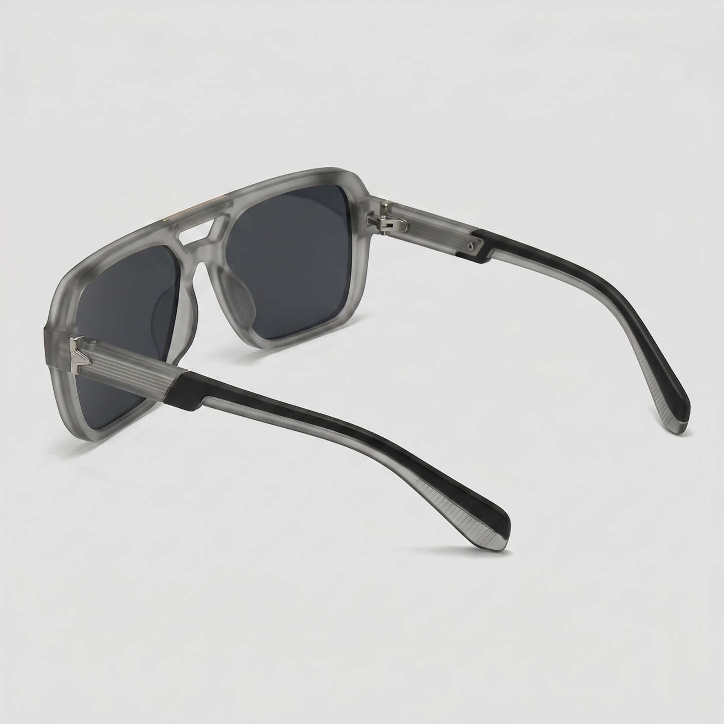 Men's Double-Bridge Aviator Sunglasses | PC Lens | Black Gold Frame | Steven & Levon