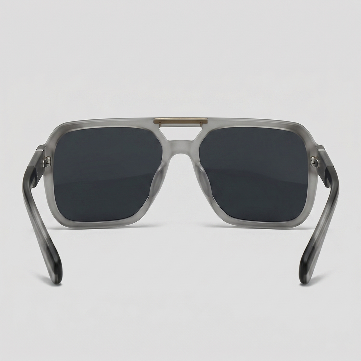 Men's Double-Bridge Aviator Sunglasses | PC Lens | Black Gold Frame | Steven & Levon