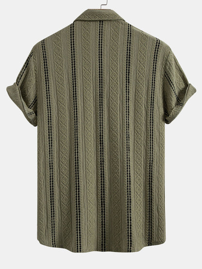 Men's Geometric Striped Resort Set | Men's Co-Ord | Summer Outfit | Steven & Levon