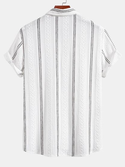 Men's Geometric Striped Resort Set | Men's Co-Ord | Summer Outfit | Steven & Levon