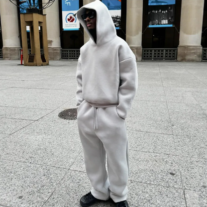 Men’s Hoodie & Jogging Set | Men | Soft Cotton Blend | Casual Fit & Drawstring Waist | Steven & Levon