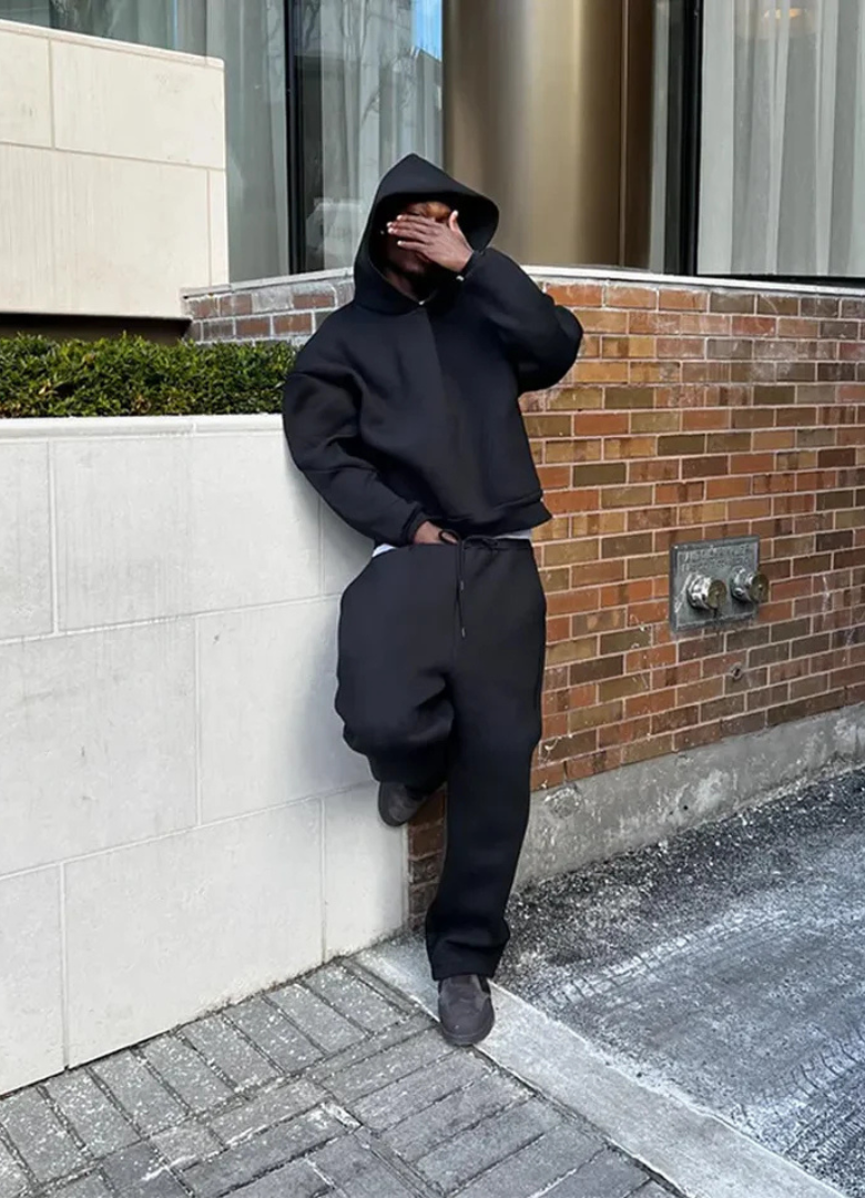 Men’s Hoodie & Jogging Set | Men | Soft Cotton Blend | Casual Fit & Drawstring Waist | Steven & Levon