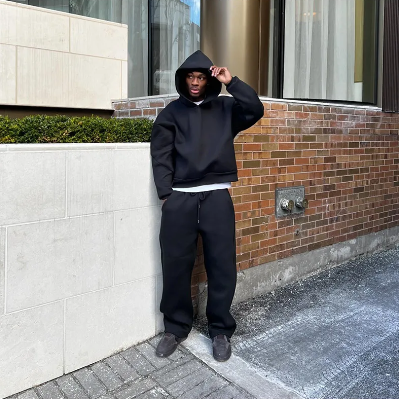 Men’s Hoodie & Jogging Set | Men | Soft Cotton Blend | Casual Fit & Drawstring Waist | Steven & Levon
