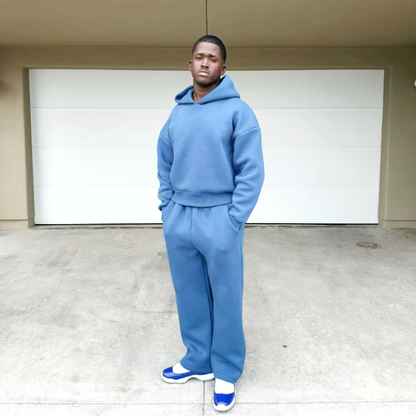 Men’s Hoodie & Jogging Set | Men | Soft Cotton Blend | Casual Fit & Drawstring Waist | Steven & Levon