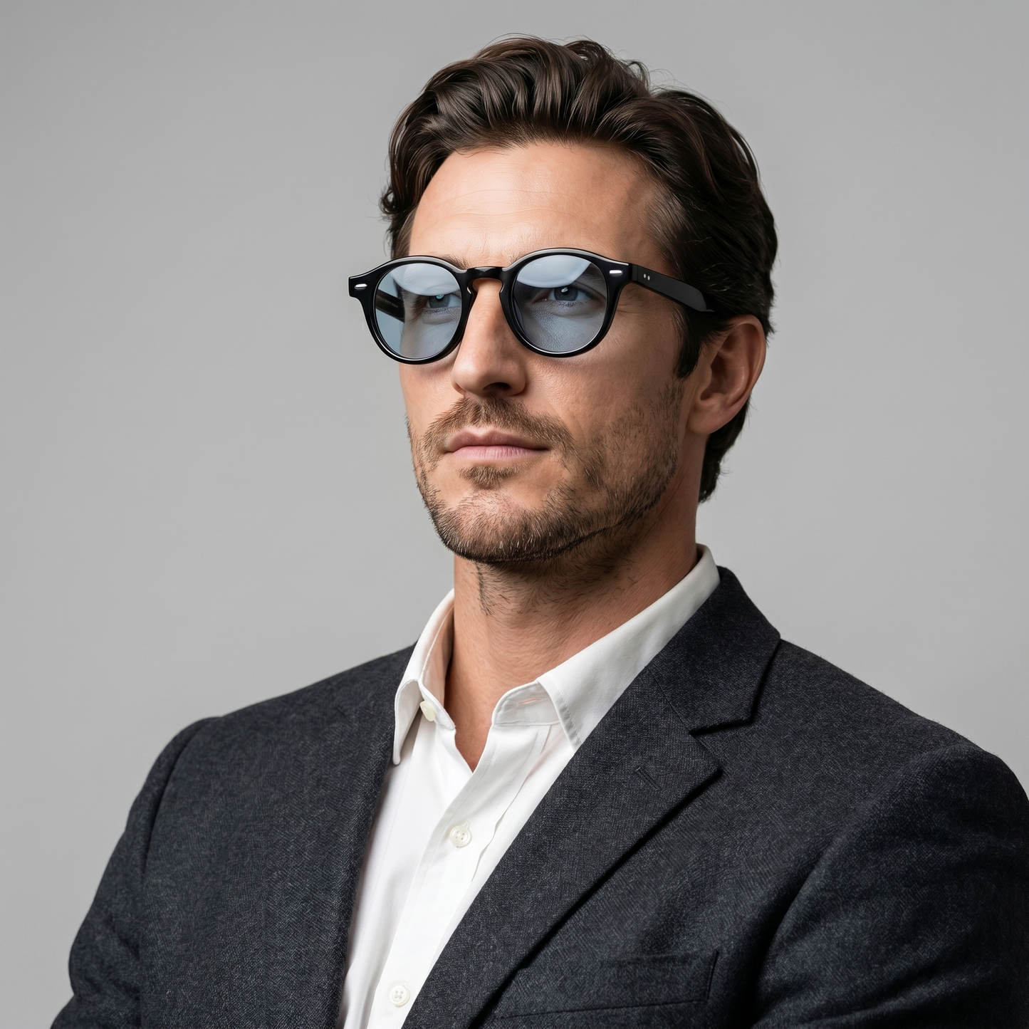 Jet Black Sunglasses | Men's Eyewear | UV400 Protection | Dark Tinted Lenses | Steven & Levon