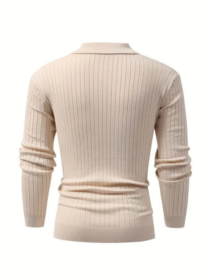 Men’s Tailored Knitted Shirt | Men | Stretch Knit Button-Up | Business Casual Smart Fit Shirt | Steven & Levon