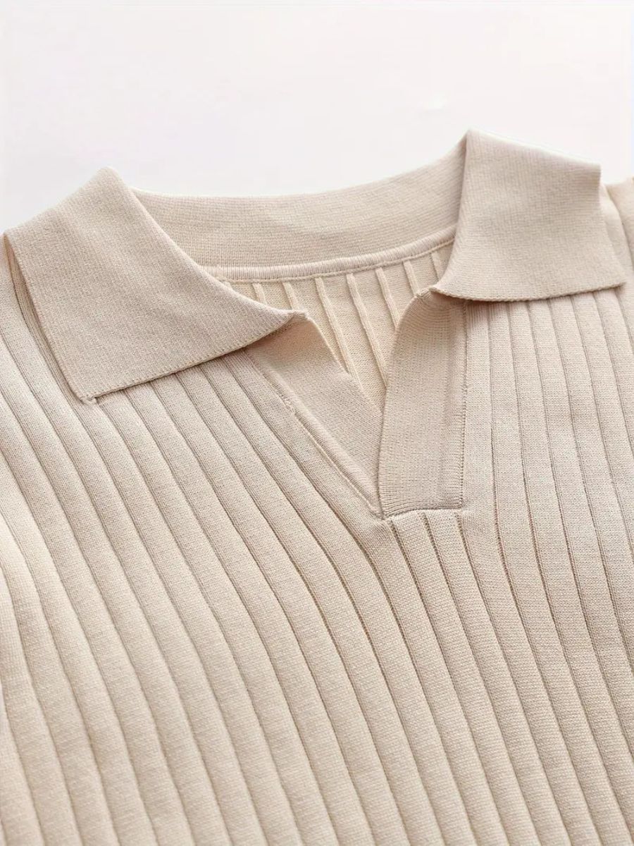 Men’s Tailored Knitted Shirt | Men | Stretch Knit Button-Up | Business Casual Smart Fit Shirt | Steven & Levon