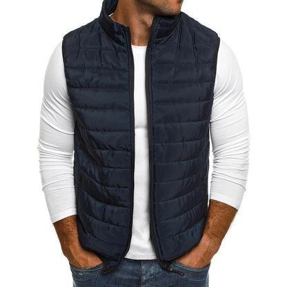 Men's Lightweight Bodywarmer Vest | Quilted Gilet | Zip Front | Warm Insulated | Steven & Levon