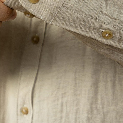 Men's Lightweight Linen Shirt | Linen Blend | Breathable Relaxed Fit Casual Summer Button-Up | Steven & Levon