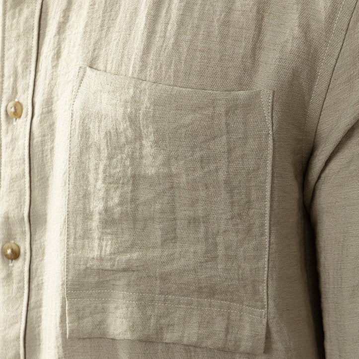 Men's Lightweight Linen Shirt | Linen Blend | Breathable Relaxed Fit Casual Summer Button-Up | Steven & Levon