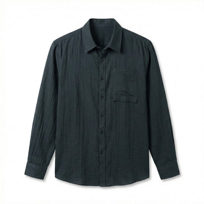 Men's Lightweight Linen Shirt | Linen Blend | Breathable Relaxed Fit Casual Summer Button-Up | Steven & Levon