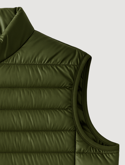 Men's Lightweight Quilted Bodywarmer | Zip Front Gilet | Warm Insulated | Casual | Steven & Levon
