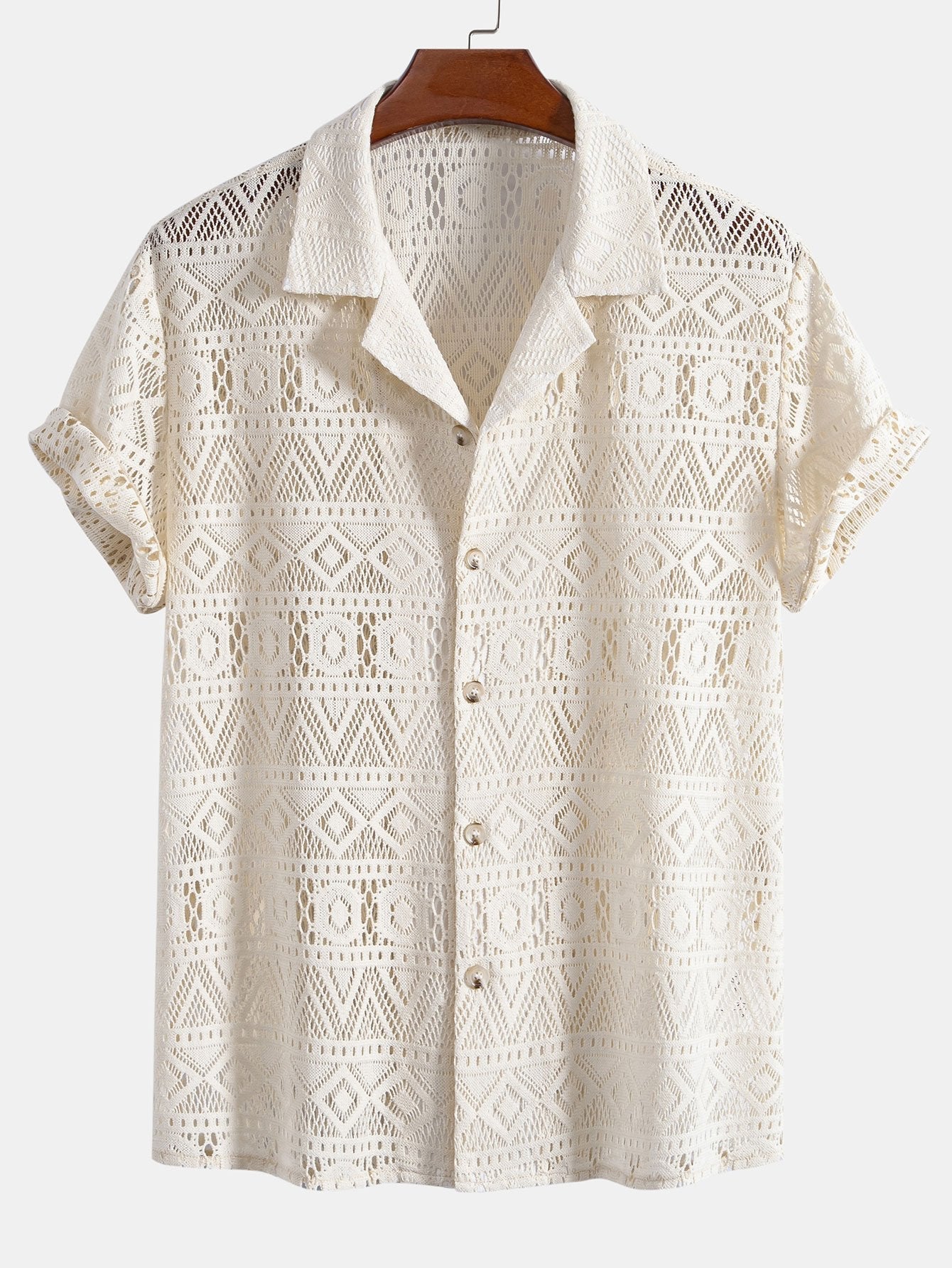 Men's Lightweight Textured Summer Set | Men's Co-Ord | Knit Shirt & Trousers | Steven & Levon