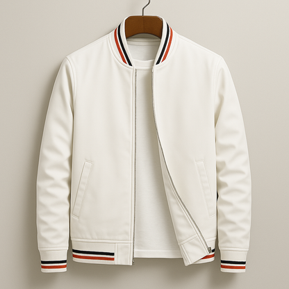 Men's Lightweight Zip-Up Bomber Jacket | Casual Windbreaker Outerwear | Steven & Levon