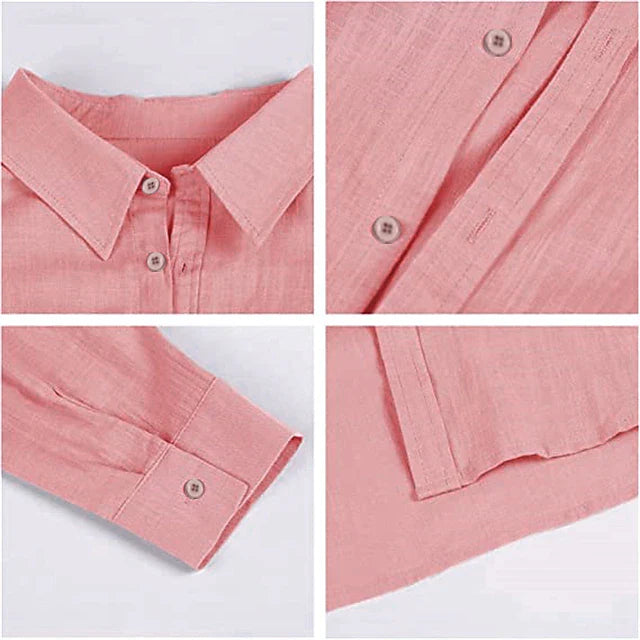 Men's Casual Linen Shirt | Men | Linen Blend | Breathable Lightweight Relaxed Fit Summer Button-Up | Steven & Levon