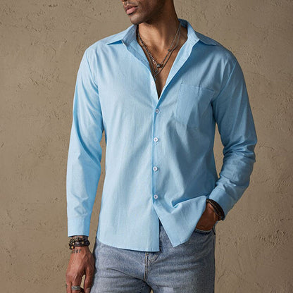 Men’s Linen Casual Shirt | Men | Breathable Button-Up Shirt | Steven & Levon