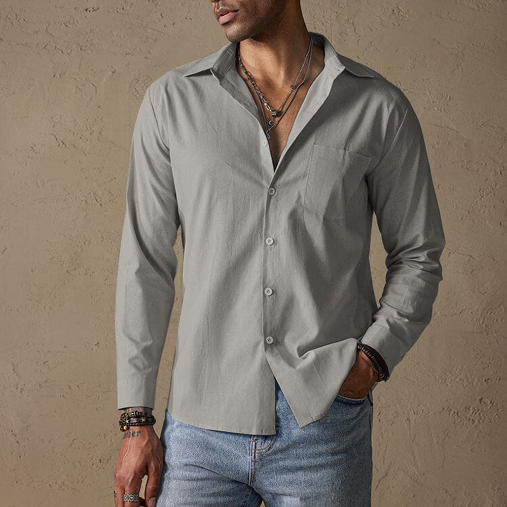 Men’s Linen Casual Shirt | Men | Breathable Button-Up Shirt | Steven & Levon
