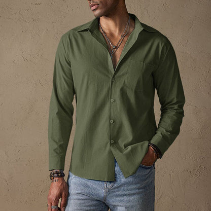 Men’s Linen Casual Shirt | Men | Breathable Button-Up Shirt | Steven & Levon