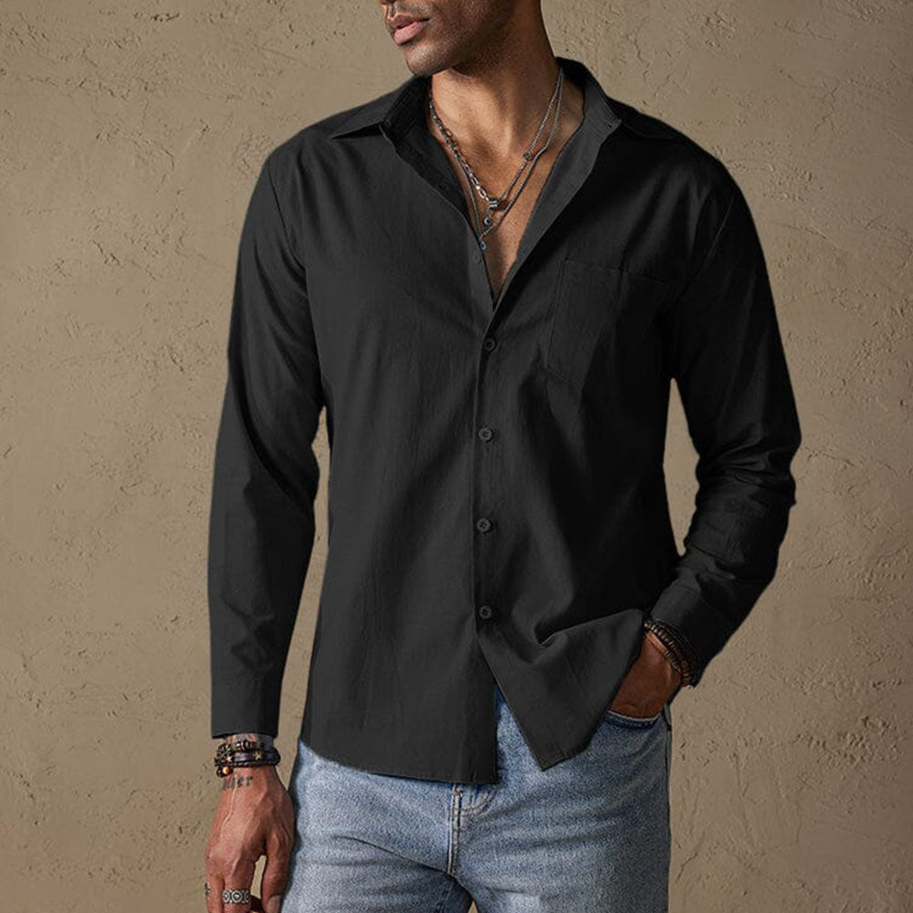 Men’s Linen Casual Shirt | Men | Breathable Button-Up Shirt | Steven & Levon