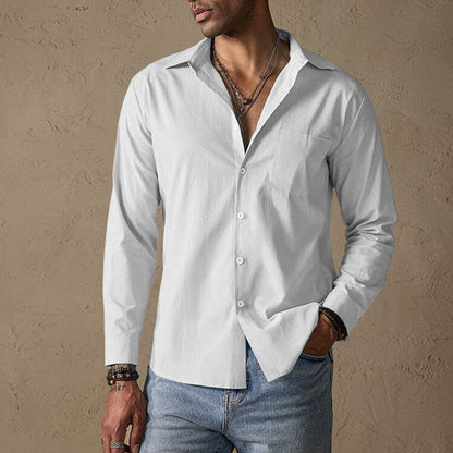 Men’s Linen Casual Shirt | Men | Breathable Button-Up Shirt | Steven & Levon