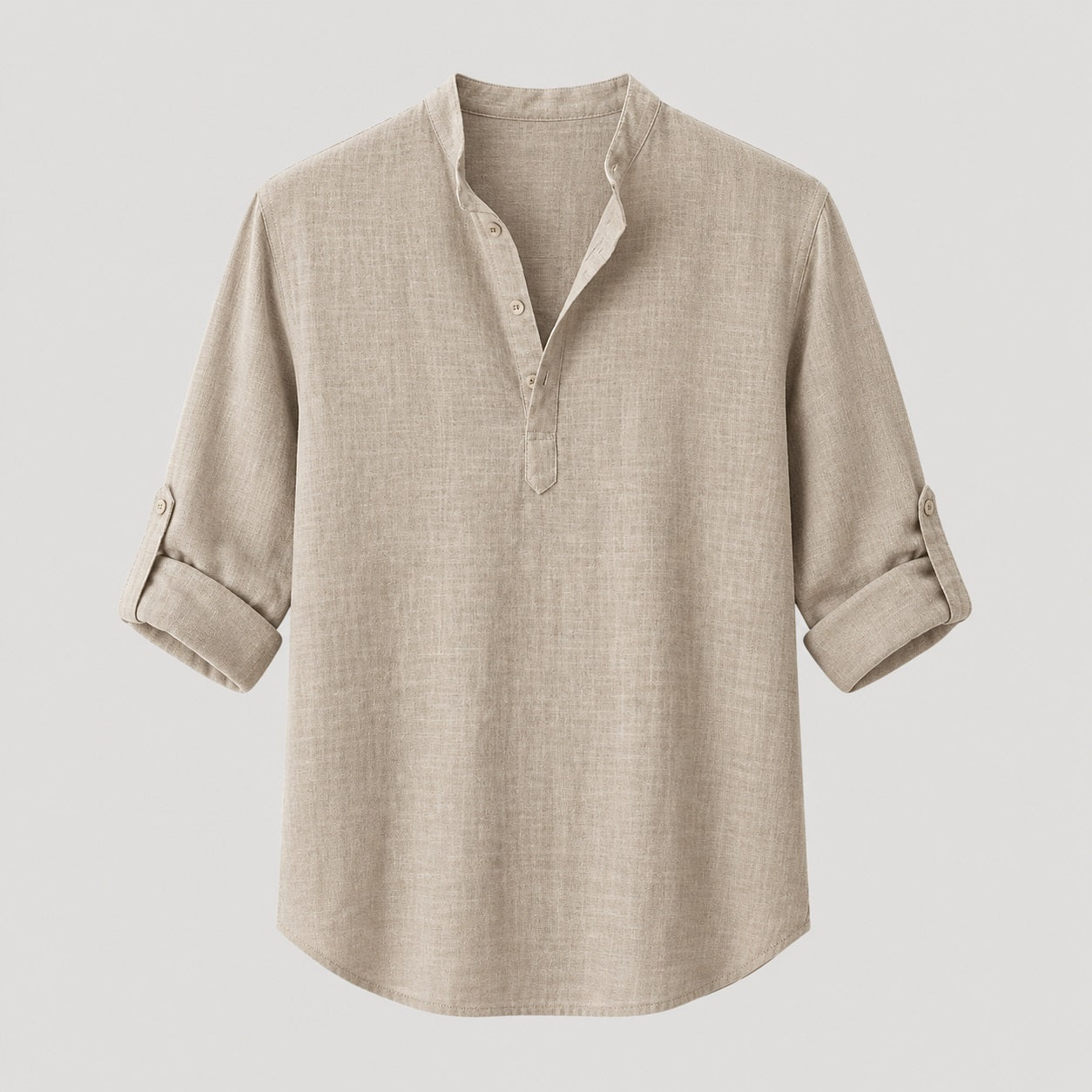 Men's Linen Long Sleeve Collar Shirt | Men | Breathable Lightweight Linen | Casual Summer Wear | Steven & Levon