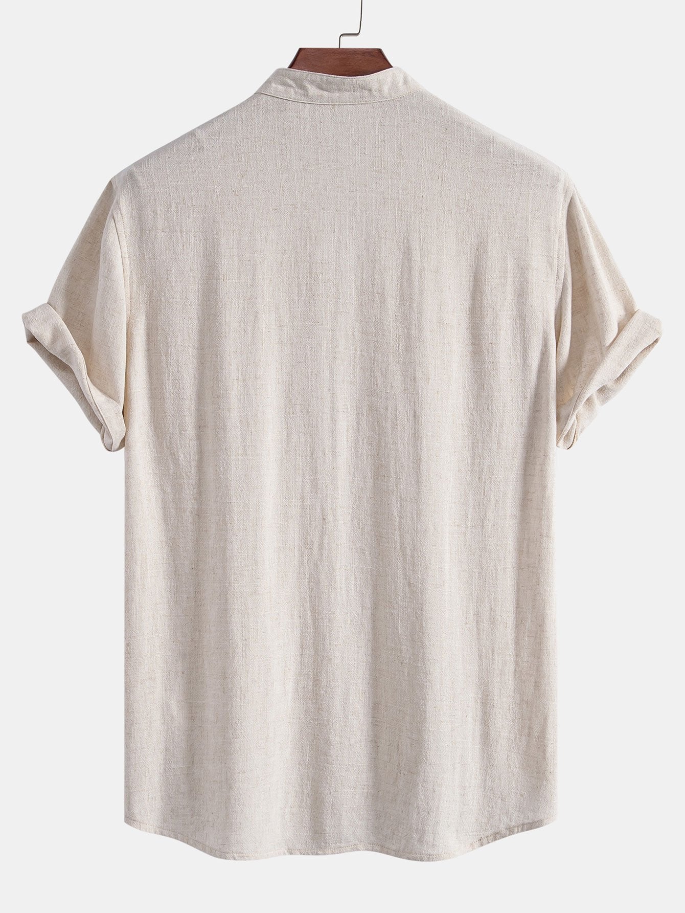 Men's Linen Short Sleeve V-Neck Shirt | Men | Breathable Lightweight | Casual Summer Beach Top | Steven & Levon
