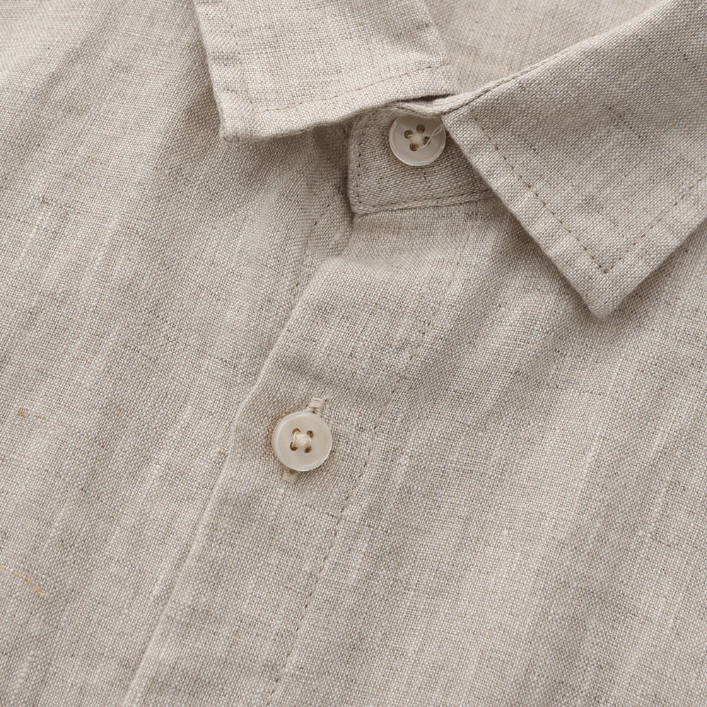 Men's Short Sleeve Linen Shirt | Men | Casual Summer Button-Up | Relaxed Fit | Steven & Levon