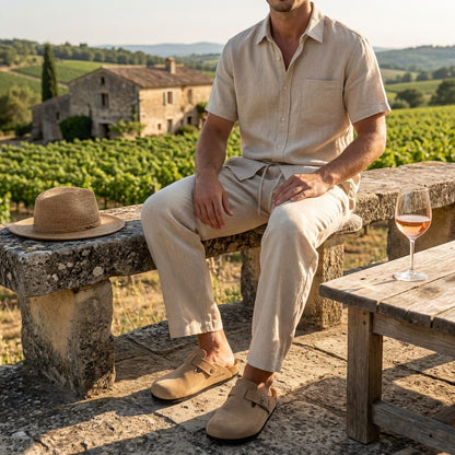 Men's Linen Summer 2-Piece Set | Men's Co-Ord | Breathable Outfit | Steven & Levon