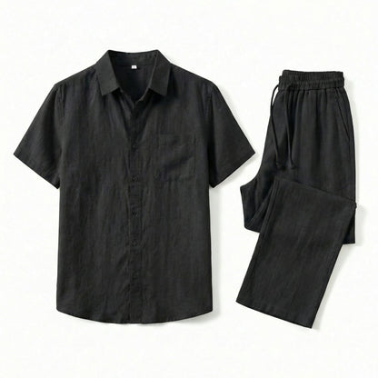 Men's Linen Summer 2-Piece Set | Men's Co-Ord | Breathable Outfit | Steven & Levon