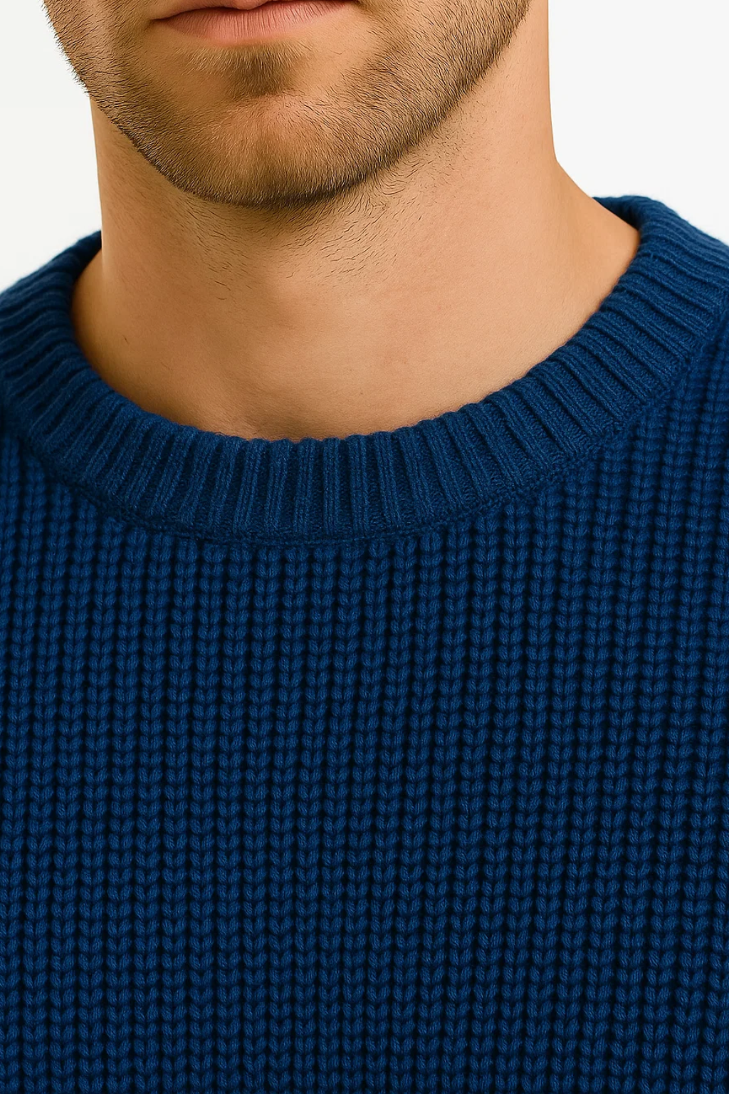 Men’s Oversized Knitted Sweater | Ribbed Knit Jumper | Soft Knit Fabric | Relaxed Fit | Steven & Levon