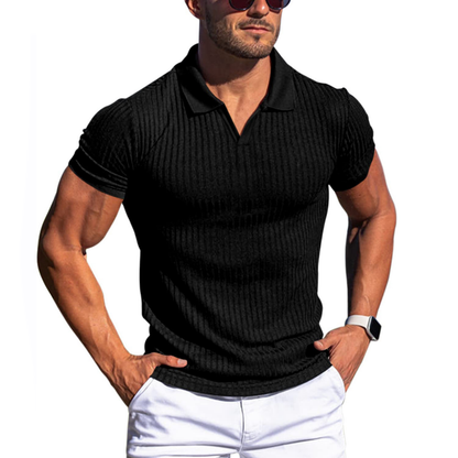 Maxime Polo Shirt | Men | Short Sleeve Smart Casual Polo | Breathable Tailored Fit | Steven & Levon