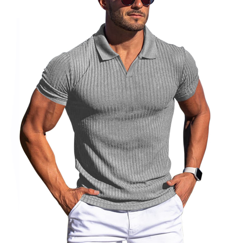 Maxime Polo Shirt | Men | Short Sleeve Smart Casual Polo | Breathable Tailored Fit | Steven & Levon