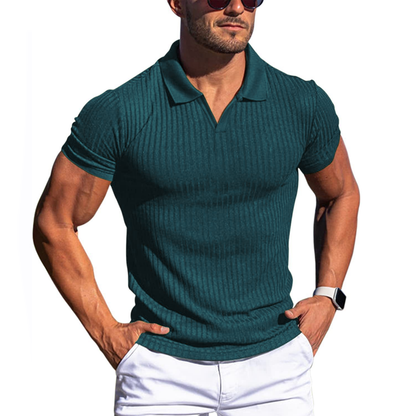 Maxime Polo Shirt | Men | Short Sleeve Smart Casual Polo | Breathable Tailored Fit | Steven & Levon