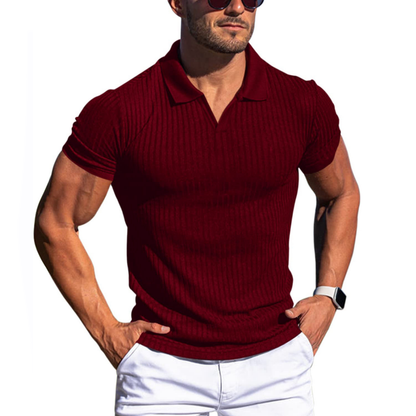 Maxime Polo Shirt | Men | Short Sleeve Smart Casual Polo | Breathable Tailored Fit | Steven & Levon