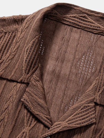 Men's Short Sleeve Resort Set | Men's Co-Ord | Relaxed Trousers | Steven & Levon