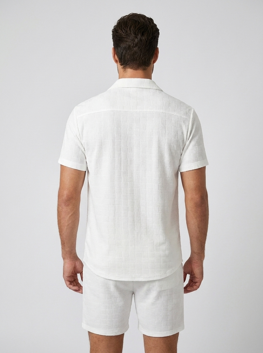 Men's Shorts & Summer Shirt Set | Men's Co-Ord | Casual Holiday Wear | Steven & Levon